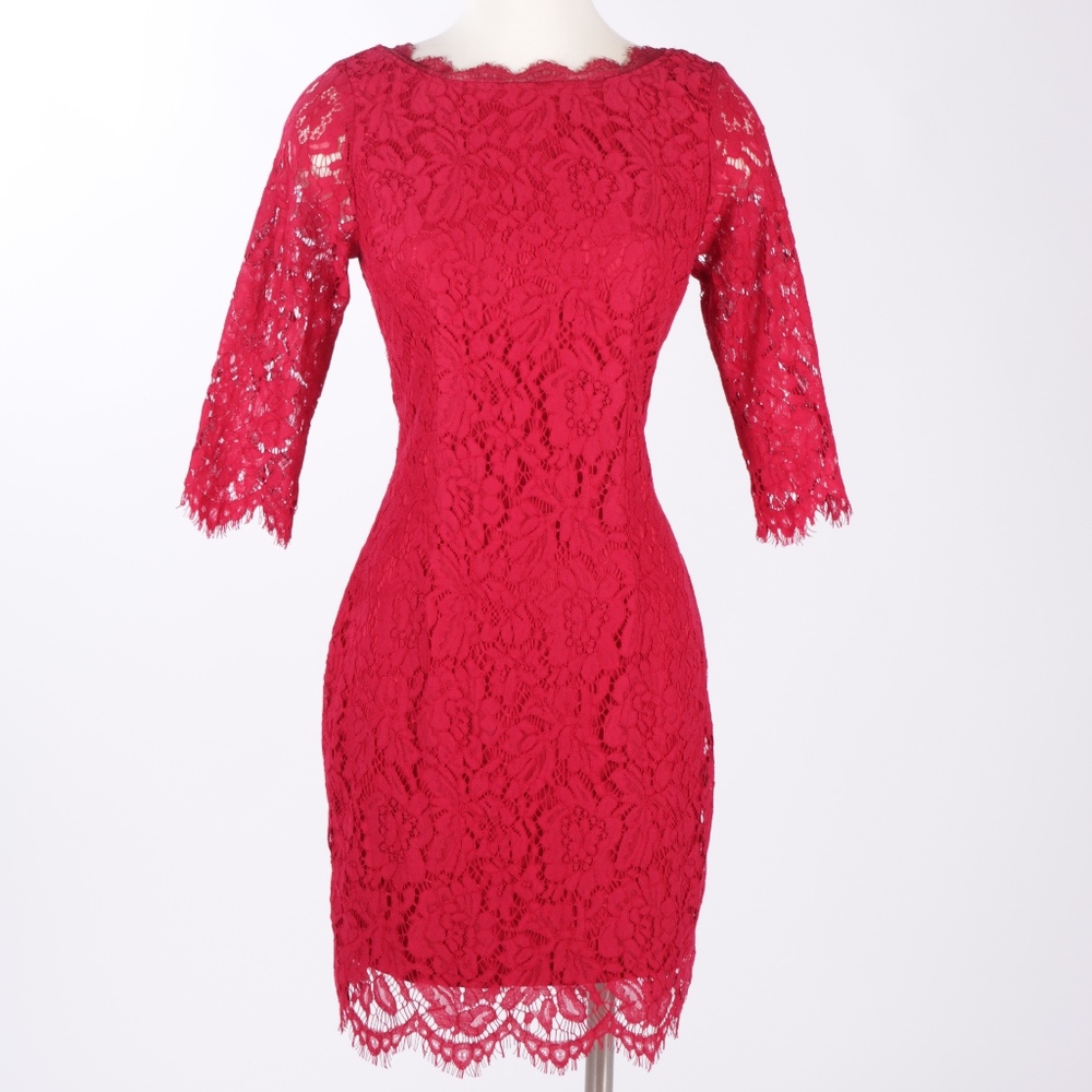 WINE LACE DRESS